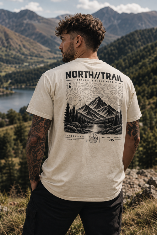 Topographic Tee — Sand
