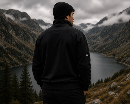 Traverse Quarter Zip Fleece - Black