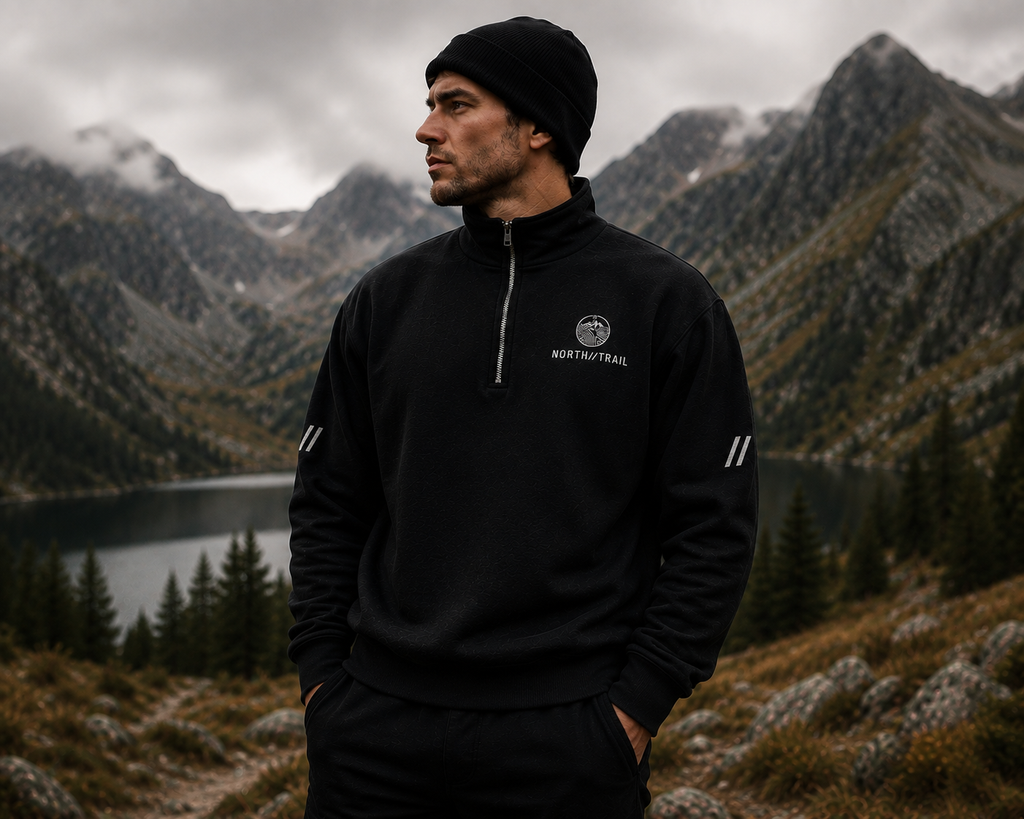 Traverse Quarter Zip Fleece - Black