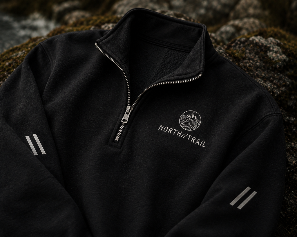Traverse Quarter Zip Fleece - Black