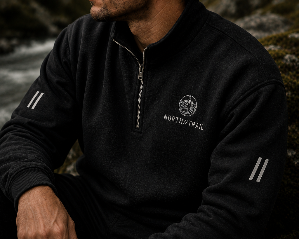 Traverse Quarter Zip Fleece - Black
